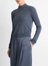 Load image into Gallery viewer, Italian Cotton Blend Double Layer Turtle Neck
