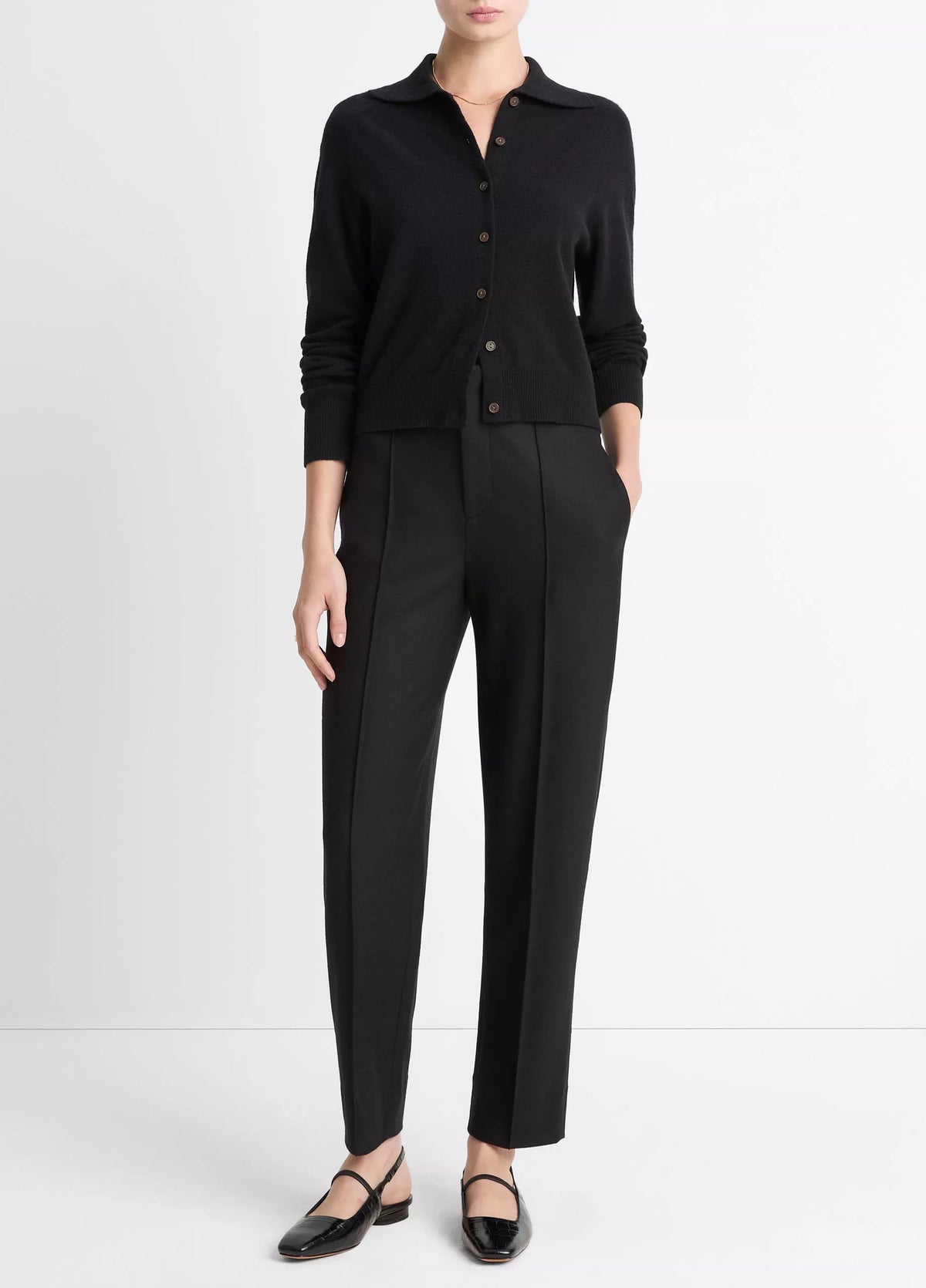 High Waist Tailored Carrot Trouser