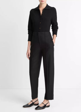 High Waist Tailored Carrot Trouser