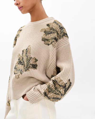Julie Sequined Wool Sweater