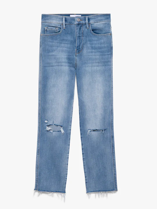 LE Sylvie Crop Raw Fray