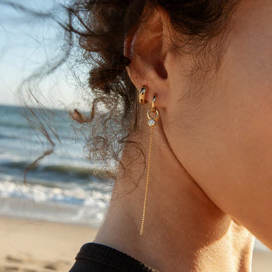 Lilou Drop Hoop Earrings