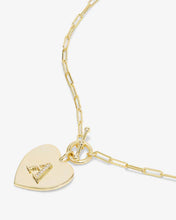Load image into Gallery viewer, Love Letters Heart Medallion Necklace
