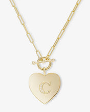 Load image into Gallery viewer, Love Letters Heart Medallion Necklace
