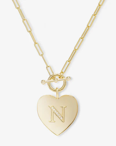 Love Letters Heart Medallion Necklace