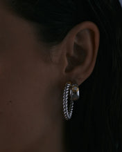 Load image into Gallery viewer, The Luna Bezel Hoops
