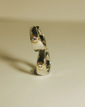 Load image into Gallery viewer, The Luna Bezel Hoops
