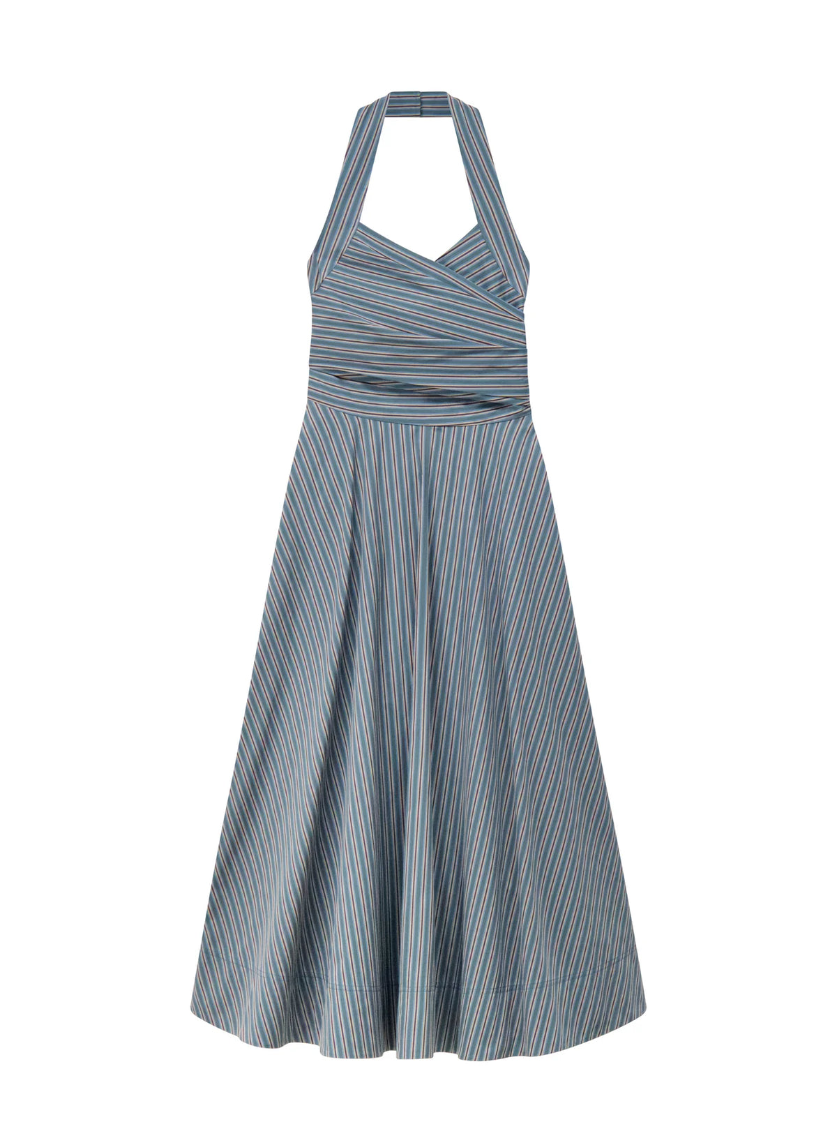 Magnolia Striped Cotton Midi Dress