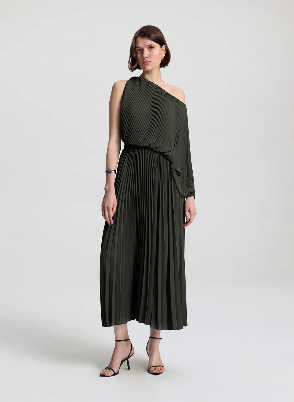 Mara Pleated Midi Dress