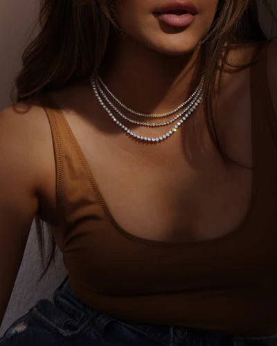 Baby Not Your Basic Tennis Necklace