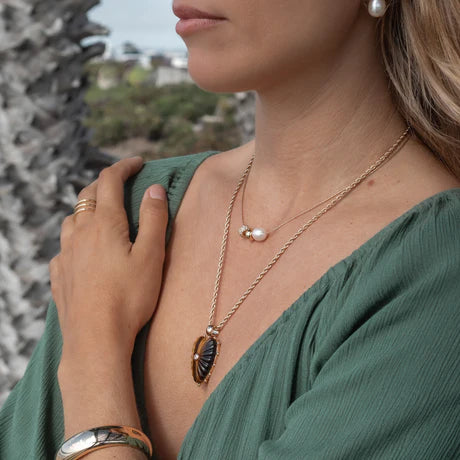 Isla Gold Bead Necklace