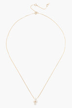 Load image into Gallery viewer, 14k Gold &amp; Pearl Playa Cross Necklace
