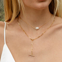 Load image into Gallery viewer, Natalie Toggle Lariat Necklace
