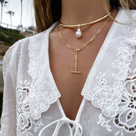 Natalie Toggle Lariat Necklace