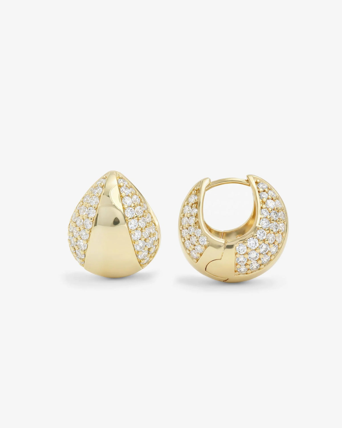 Norah Split Pavé Earrings