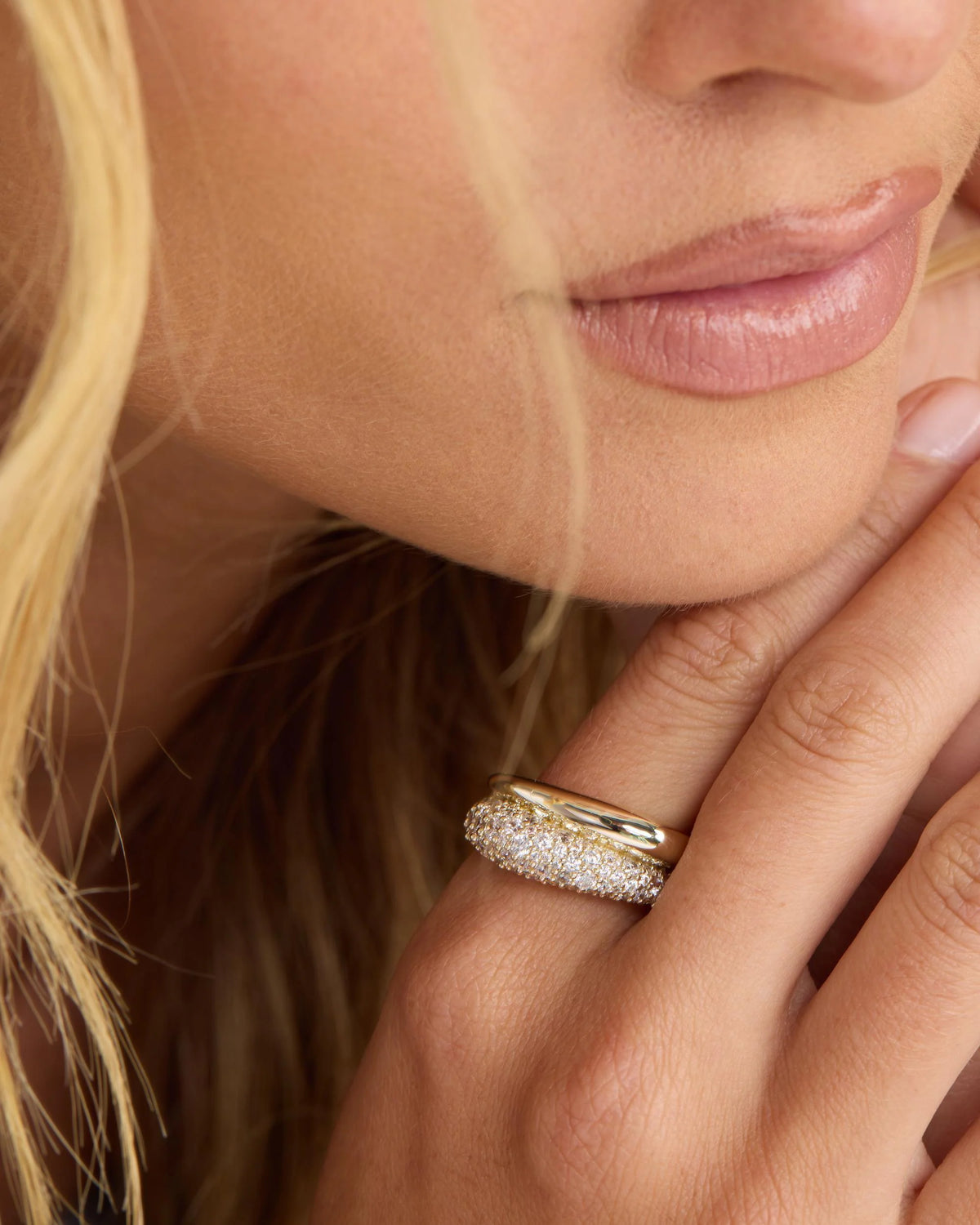 Norah Pavé Double Ring
