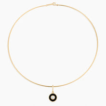 Load image into Gallery viewer, Olivet Black Enamel Charm
