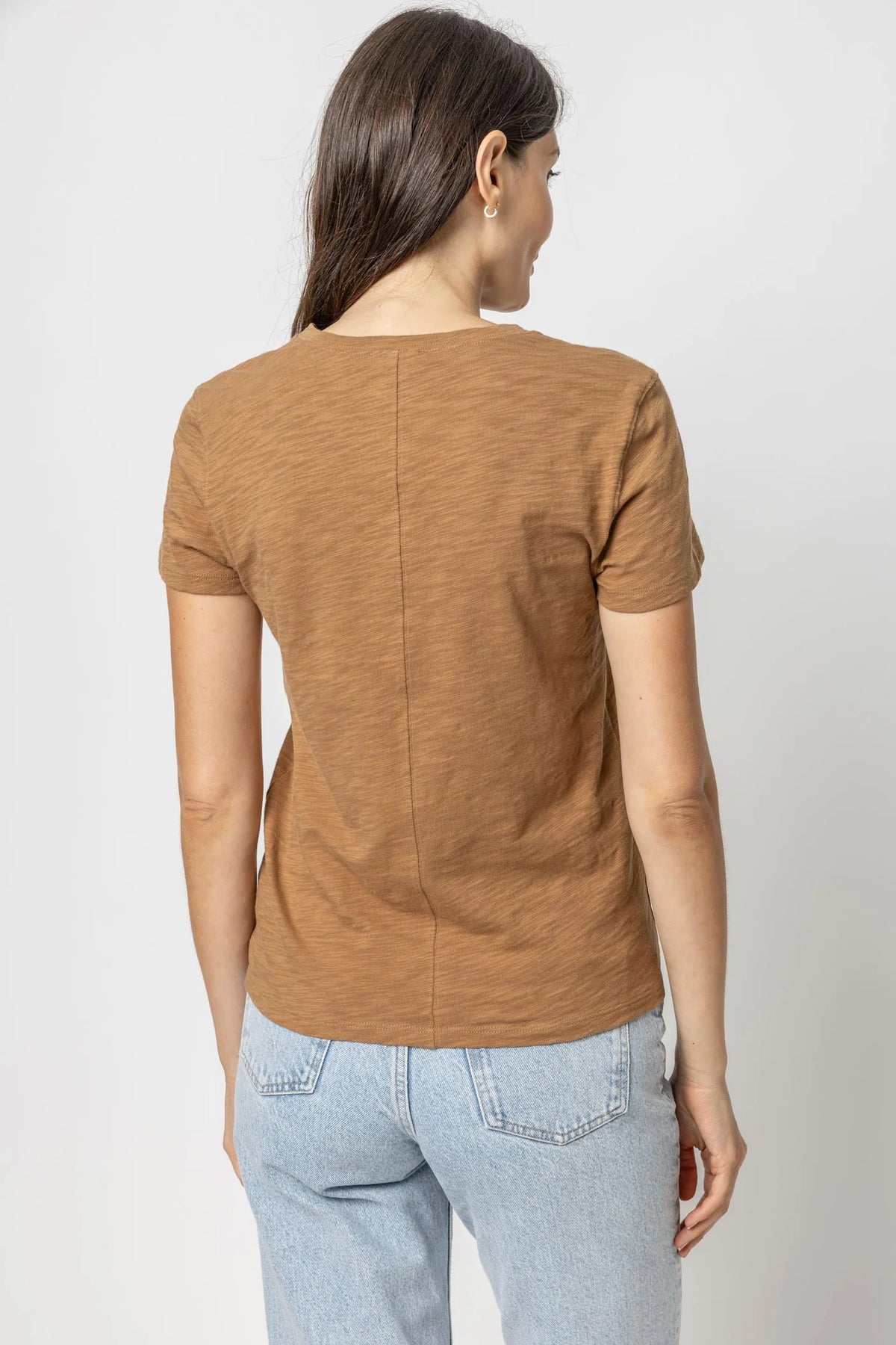 Short Sleeve Back Seam Crewneck