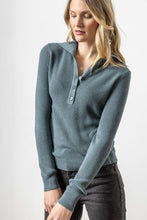 Load image into Gallery viewer, Button Collar Henley Sweater
