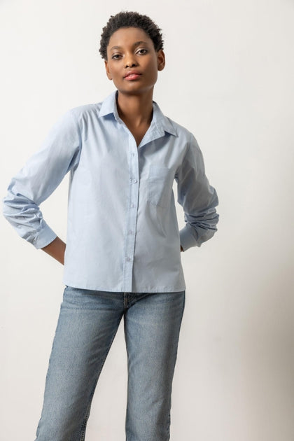 Easy Poplin Button Down