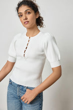 Load image into Gallery viewer, Elbow Sleeve Henley Sweater
