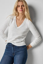 Load image into Gallery viewer, Long Sleeve Self Trim V-Neck
