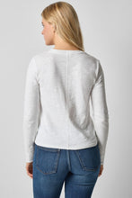 Load image into Gallery viewer, Long Sleeve Self Trim V-Neck
