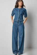 Load image into Gallery viewer, Denim Full Sleeve Seamed Top
