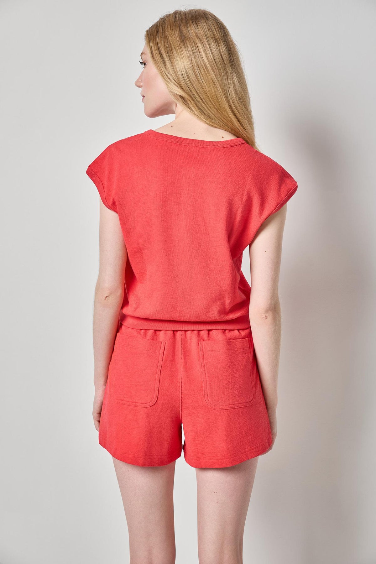 Textured Terry Sleeveless Cardigan