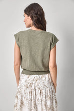 Load image into Gallery viewer, Smocked Hem V-Neck
