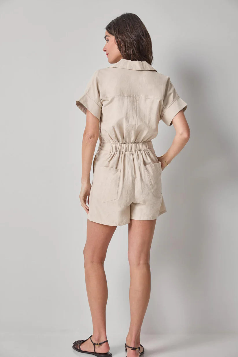 Linen Blend Romper