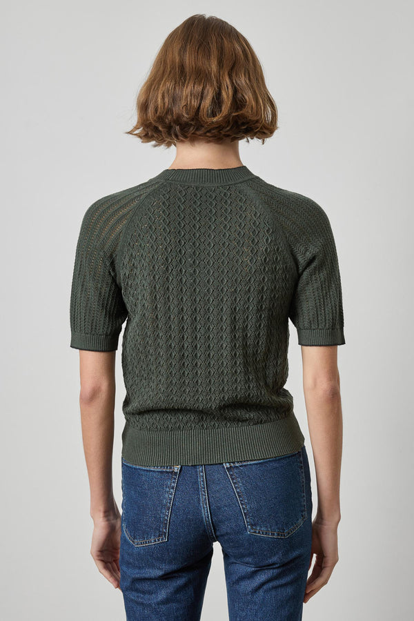 Mixed Stitch Crewneck Sweater