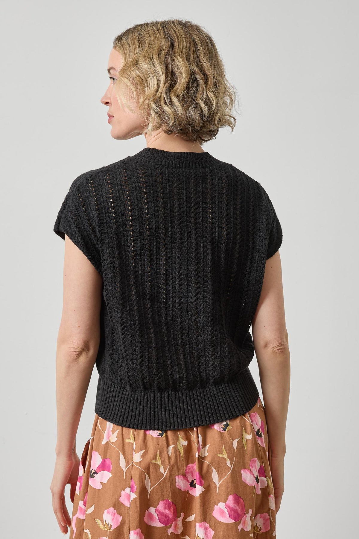 Novelty Stitch Wedge Sweater