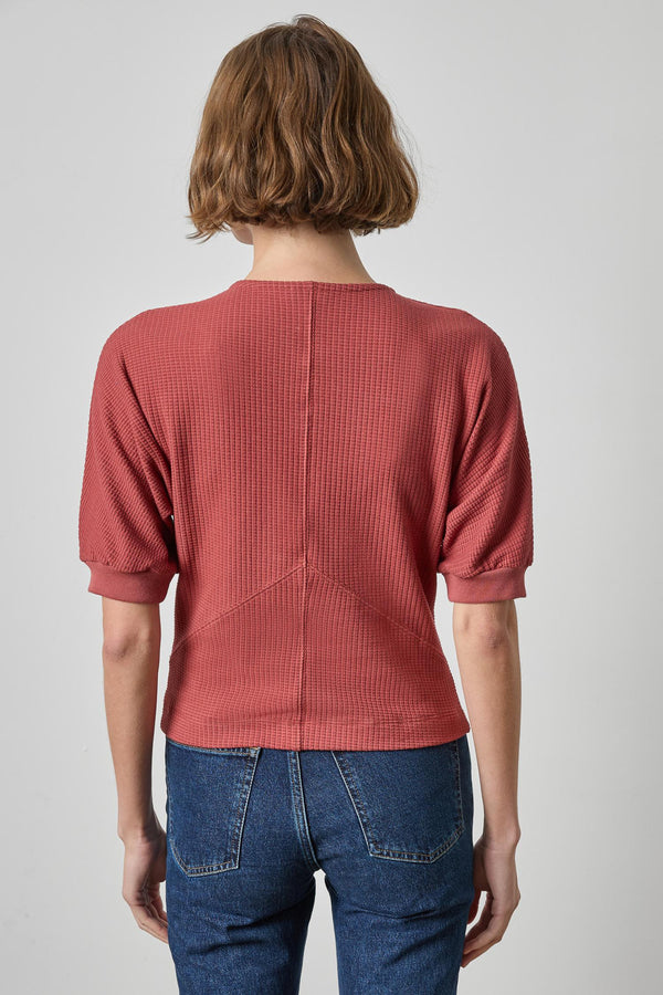 Seamed V-Neck Top