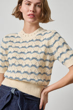 Load image into Gallery viewer, Short Sleeve Multistitch Pullover
