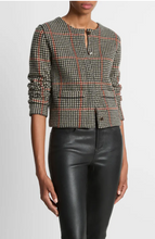 Load image into Gallery viewer, Intarsia Glen Plaid Jacket
