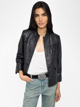 Load image into Gallery viewer, Veryn Crinkled Leather Blazer
