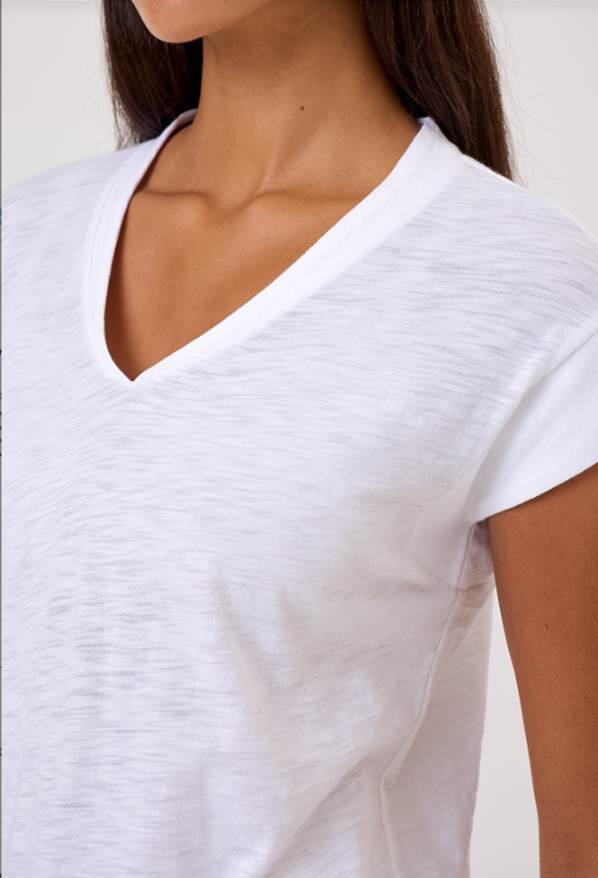 Serenity Cap Sleeve V-Neck Tee
