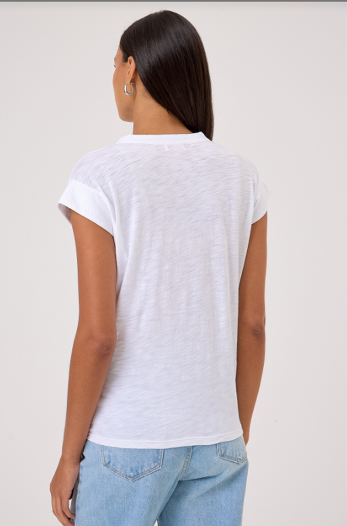 Serenity Cap Sleeve V-Neck Tee