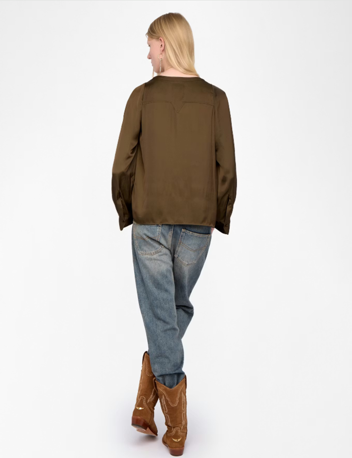 Torny Satin Tunic Top