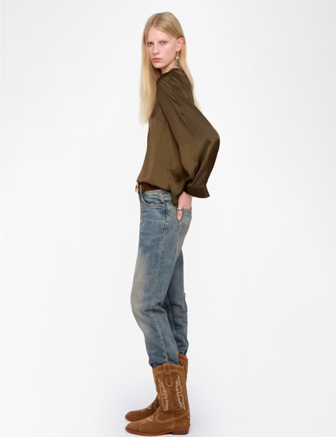 Torny Satin Tunic Top