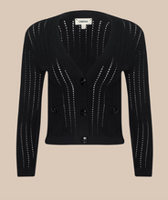 Load image into Gallery viewer, Irvin Pointelle Knit Cardigan
