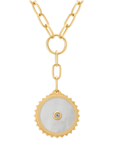 Halcyon Shield Drop Necklace