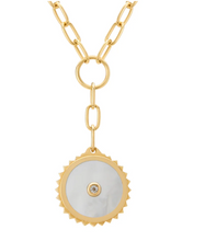 Load image into Gallery viewer, Halcyon Shield Drop Necklace
