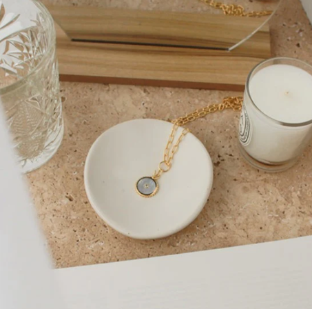 Halcyon Shield Drop Necklace
