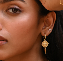 Load image into Gallery viewer, Sahara Small Hoop Earrings
