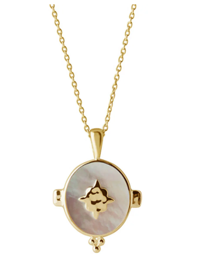 Oval Mother of Pearl Necklace