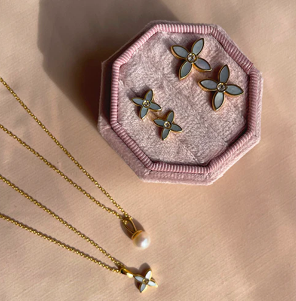 Desert Flower Mini Stud Earring