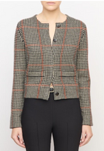 Load image into Gallery viewer, Intarsia Glen Plaid Jacket
