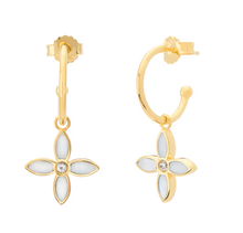 Load image into Gallery viewer, Desert Flower Small Hoop Earring
